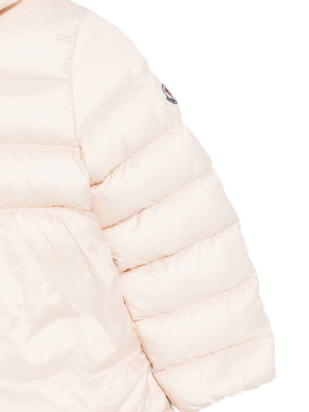 Moncler Enfant ruffled-trim hooded jacket Roze