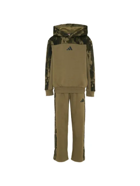 adidas Kids camo-print logo-print tracksuit