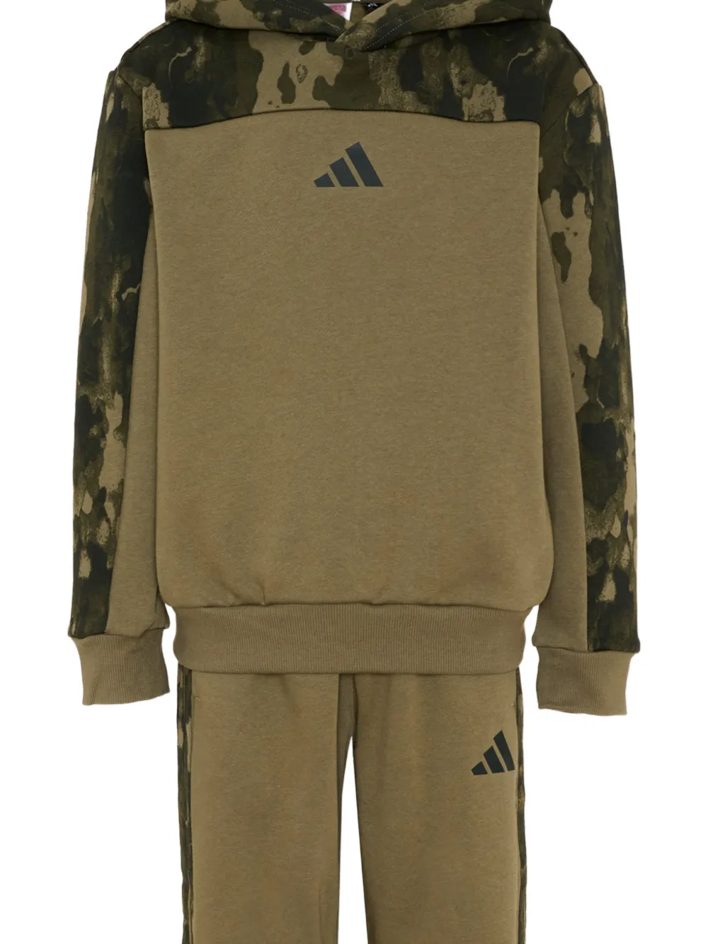 adidas Kids camo-print logo-print tracksuit Groen