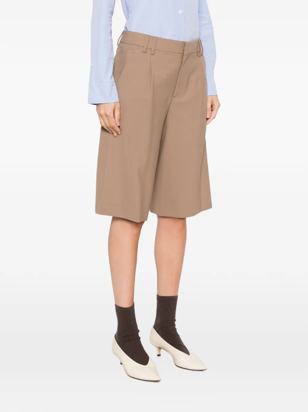 Closed Geplooide shorts Beige