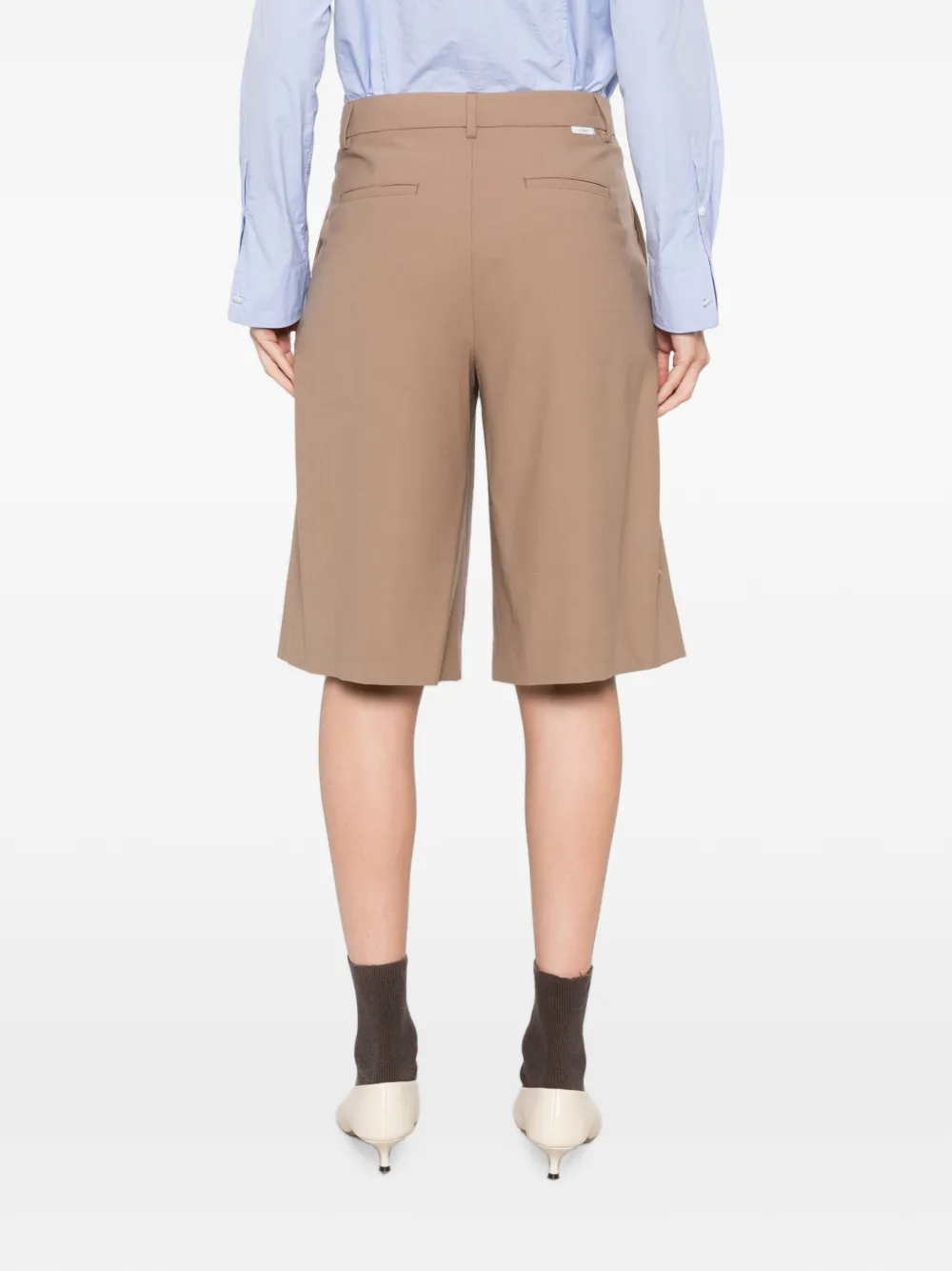 Closed Geplooide shorts Beige