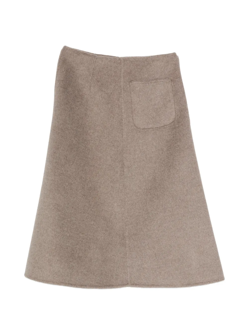 Susanne Bommer Zip-fastening Midi Skirt In Neutrals