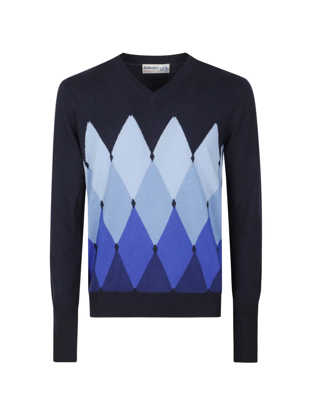Ballantyne argyle V-neck sweater