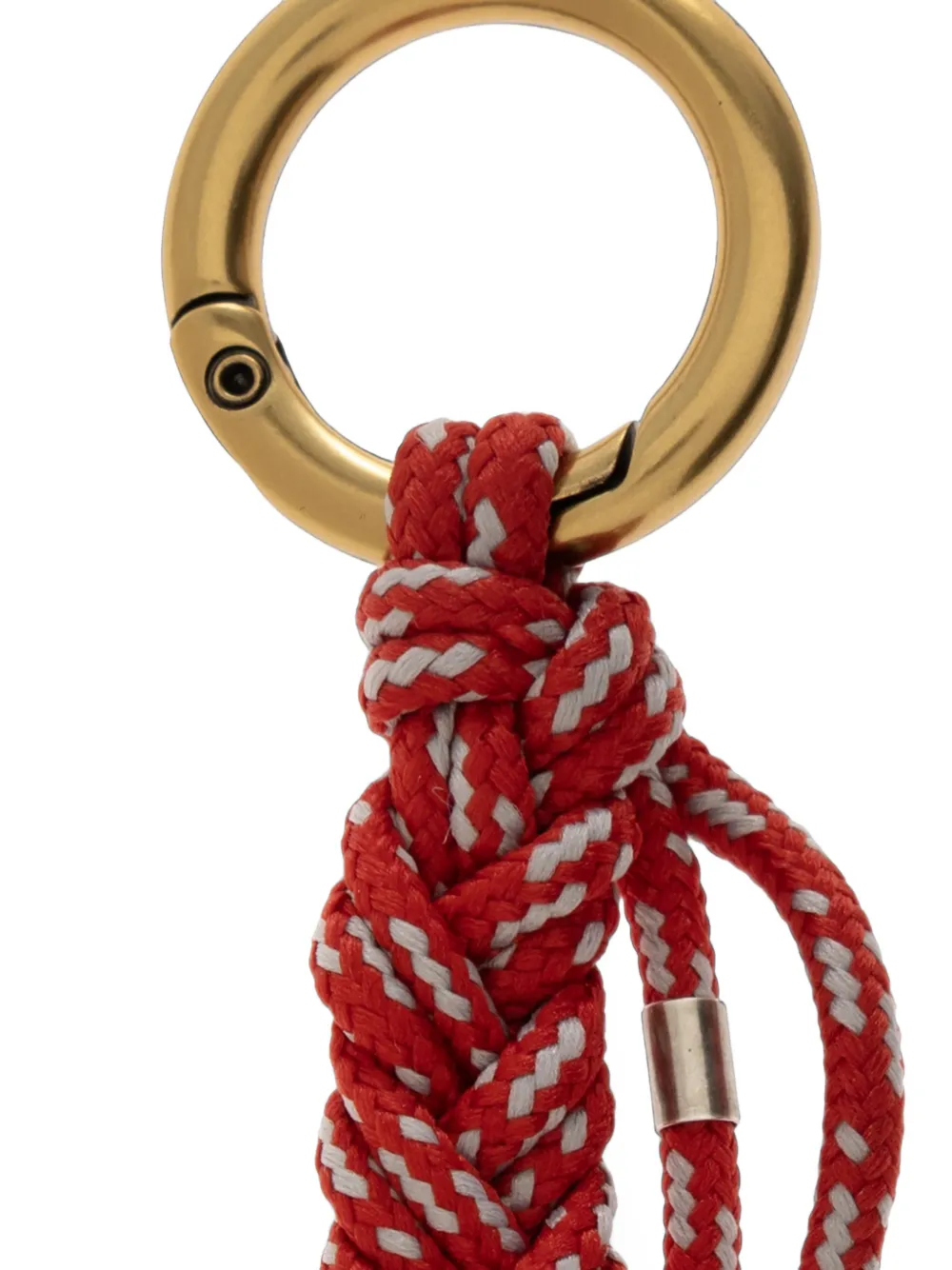 ISABEL MARANT Sleutelhanger met gevlochten hoefijzer Rood