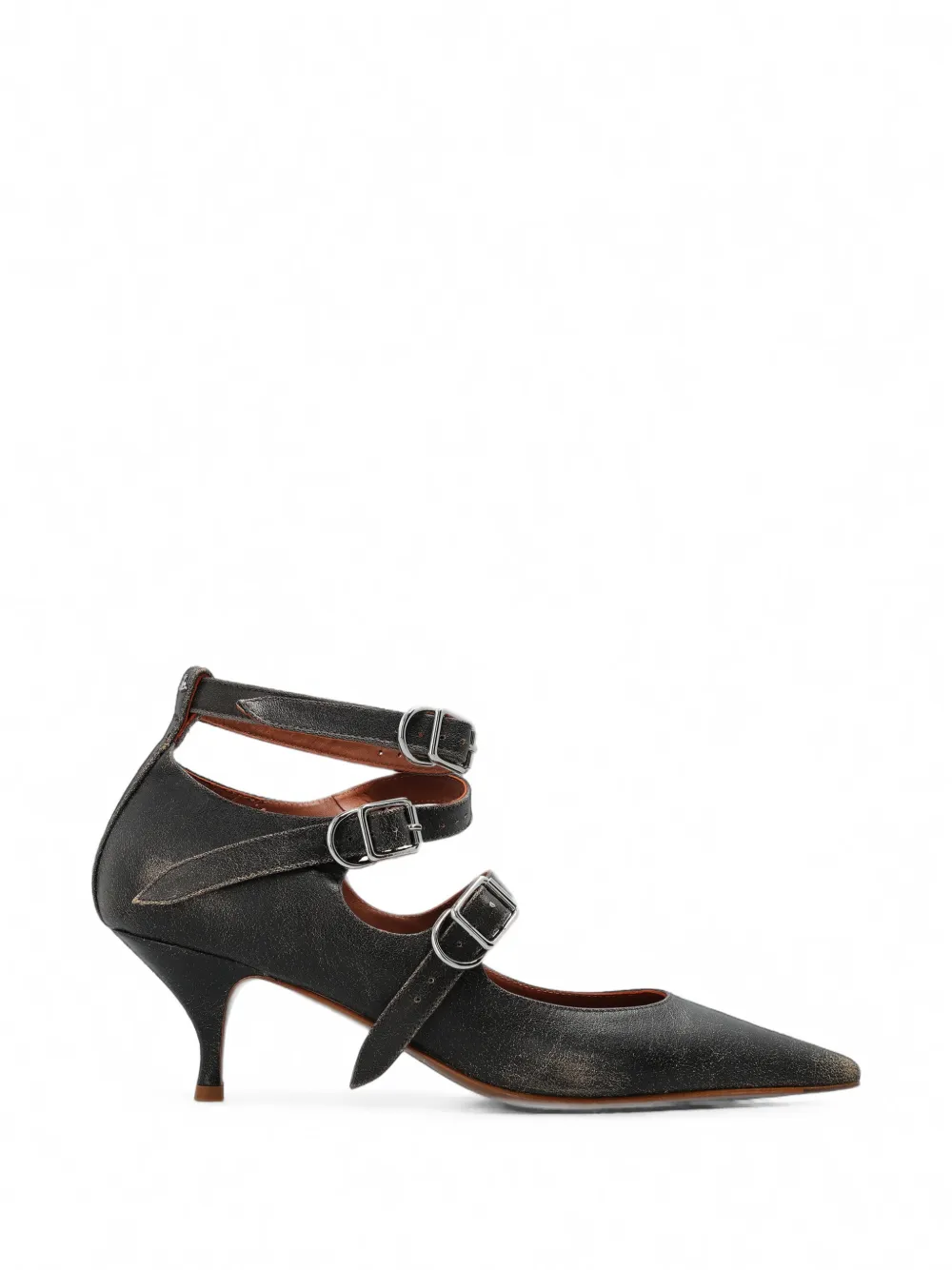 Vivienne Westwood Napoli Kitten buckle-strap pumps Zwart