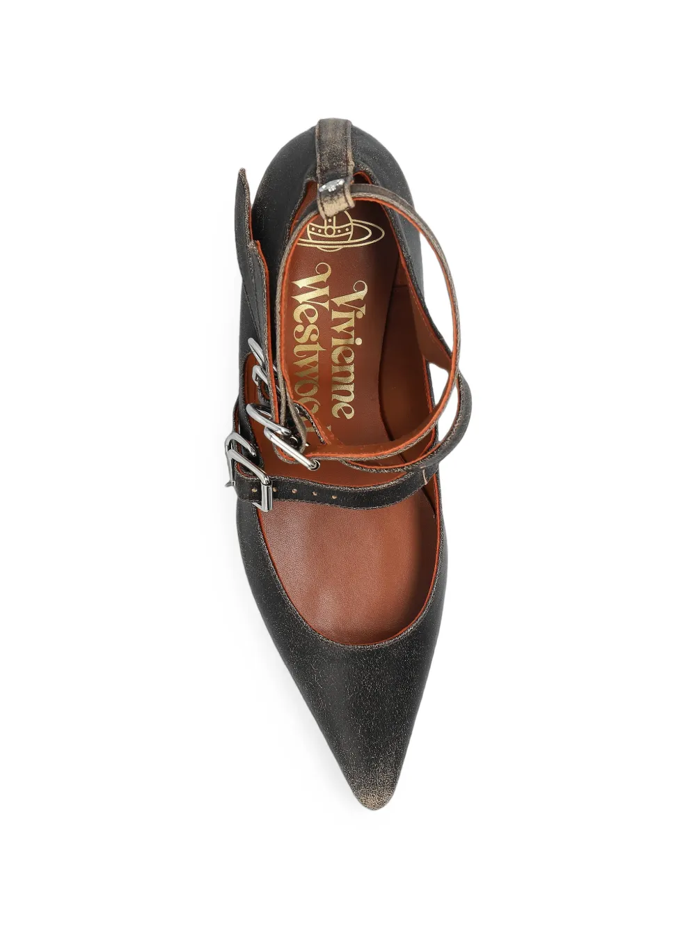 Vivienne Westwood Napoli Kitten buckle-strap pumps Zwart