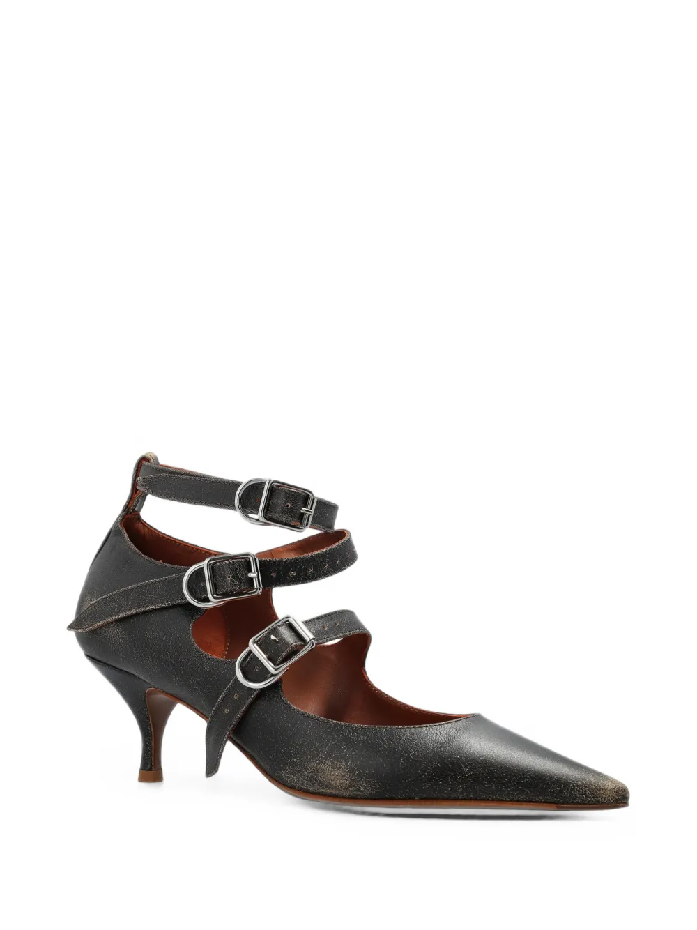 Vivienne Westwood Napoli Kitten buckle-strap pumps Zwart