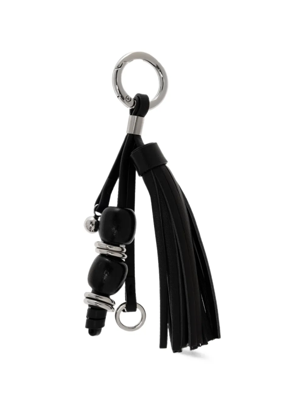 ISABEL MARANT tassel-detail beaded keychain - Nero