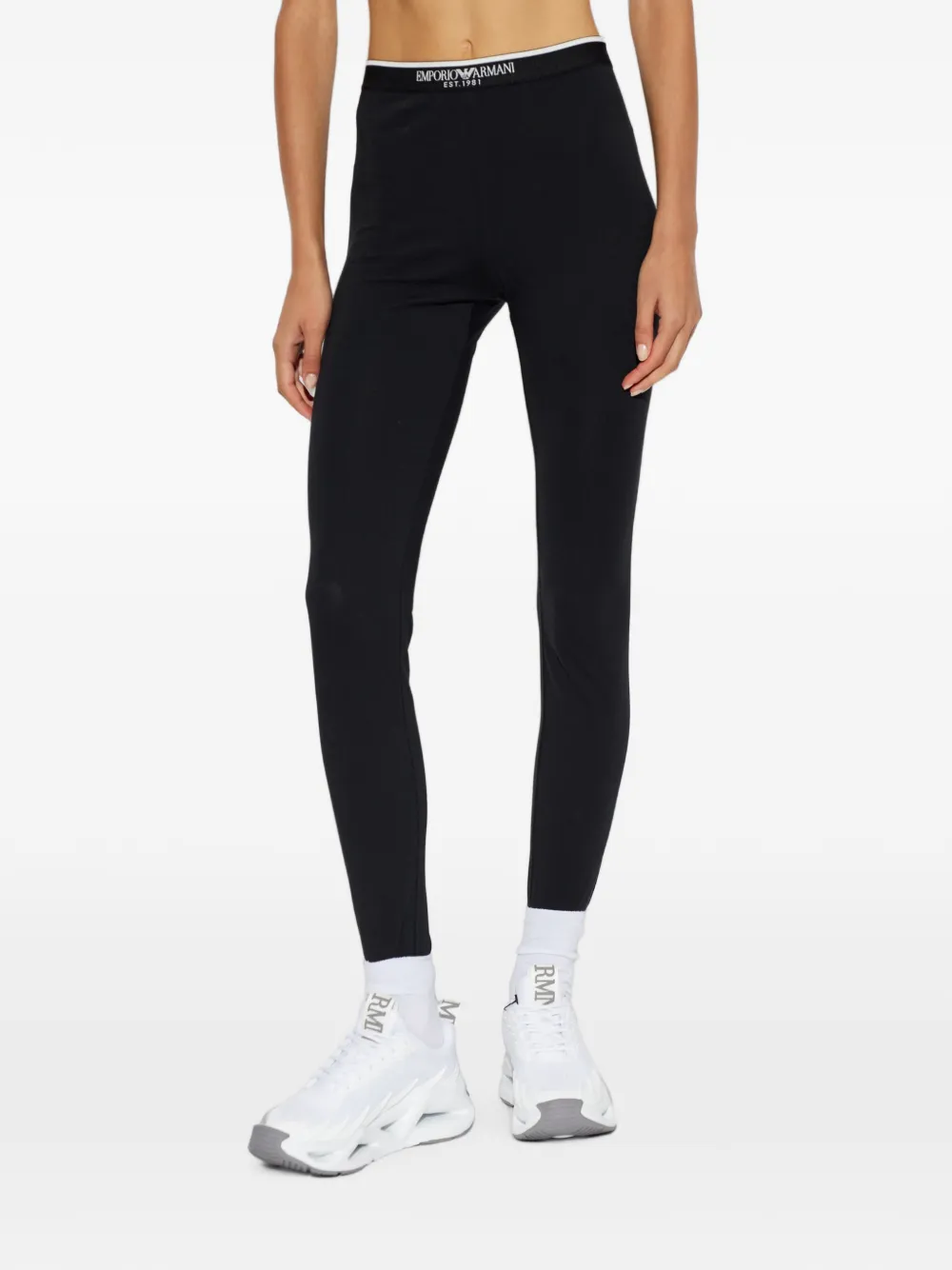 Emporio Armani Legging met logoband Zwart