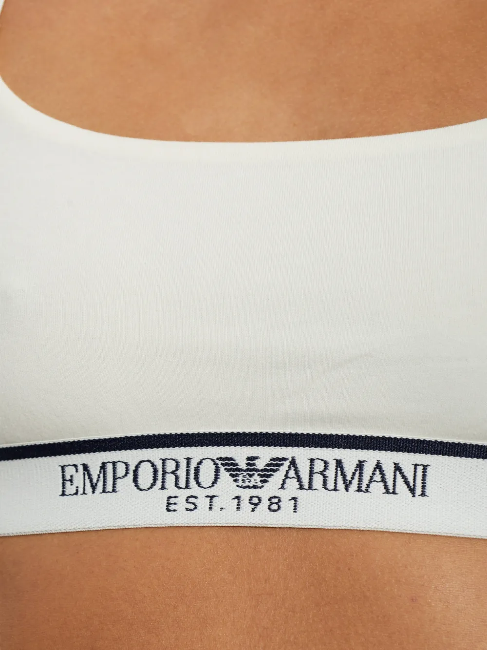 Emporio Armani Tweedelige lingerieset met logo-band Beige