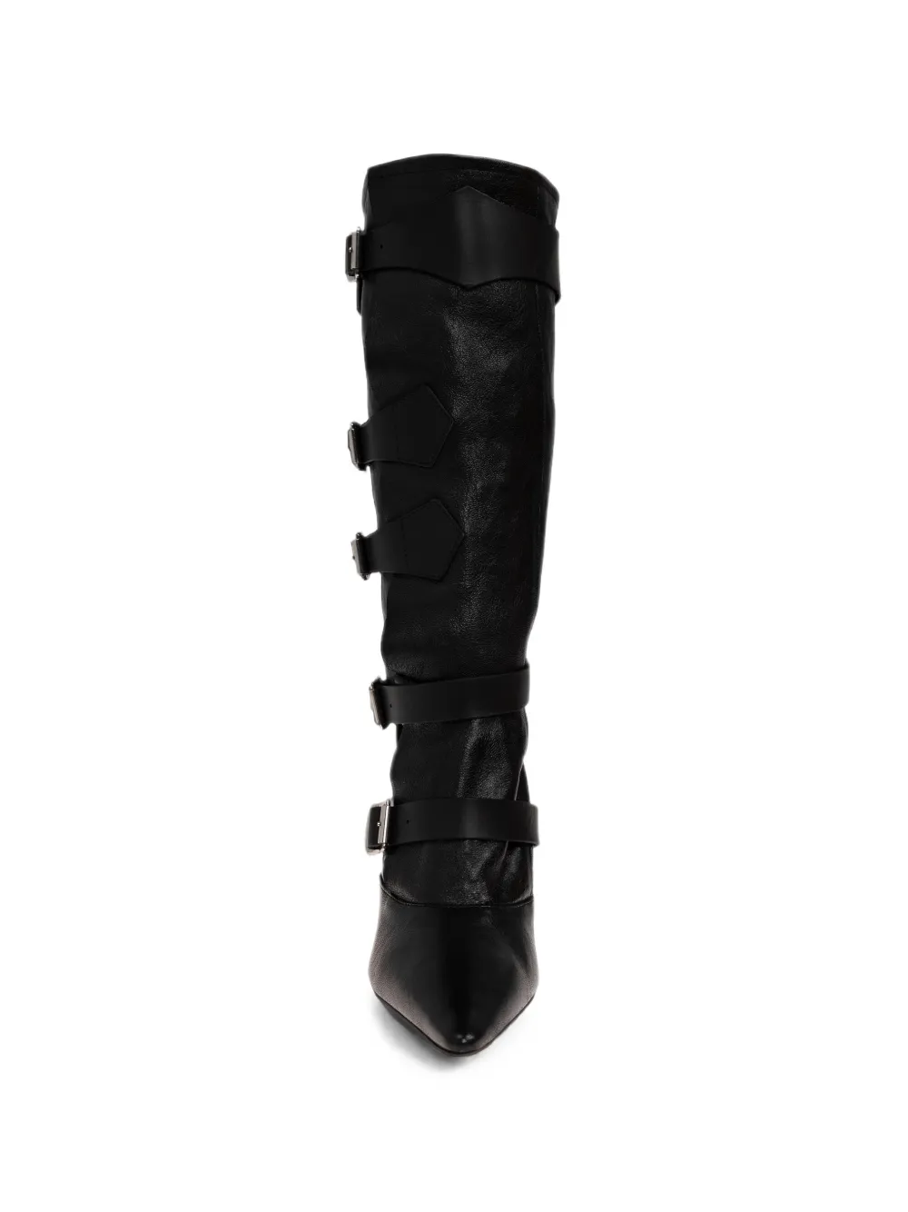 Vivienne Westwood Treasure buckle-strap knee-high boots Zwart