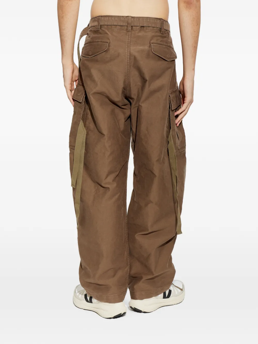 sacai Cropped broek Bruin