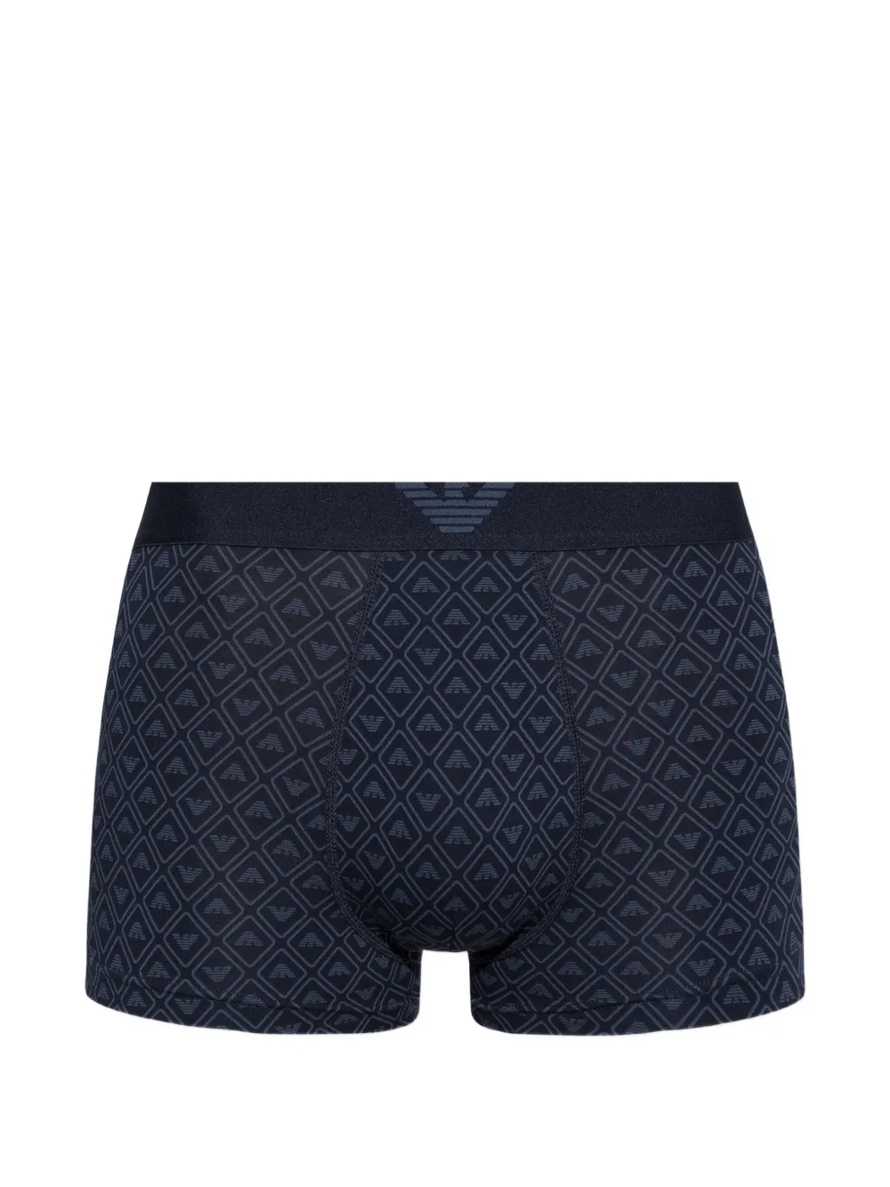 Emporio Armani monogram-print boxer briefs Blauw