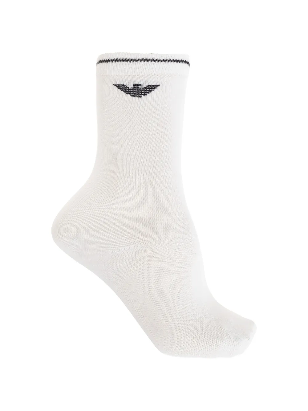 Emporio Armani logo-intarsia socks (set of three) Wit