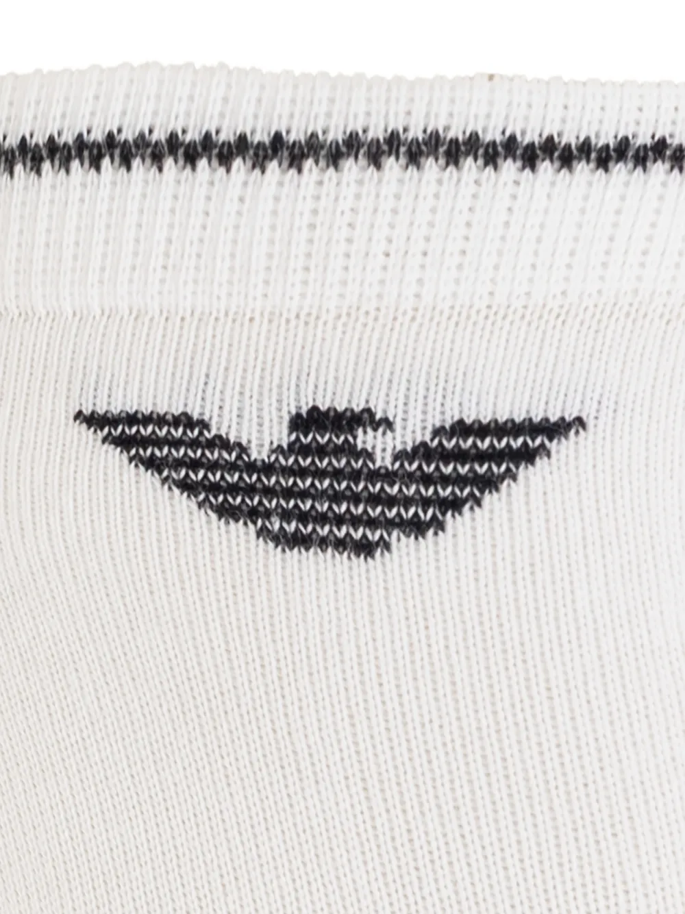 Emporio Armani logo-intarsia socks (set of three) Wit