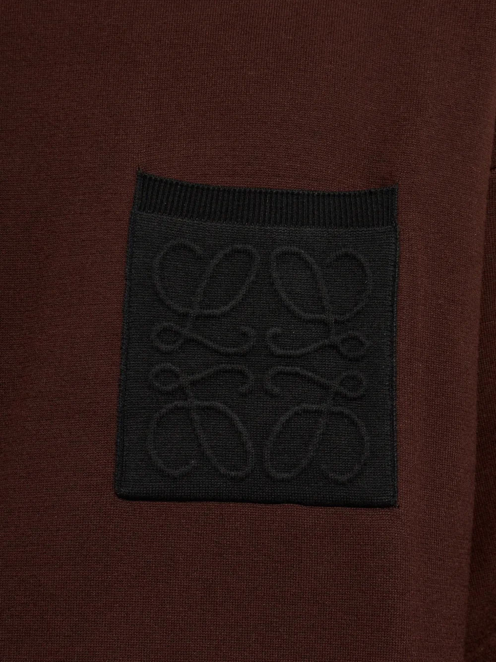 LOEWE Anagram-patch Pocket Sweater in Brown, view 5