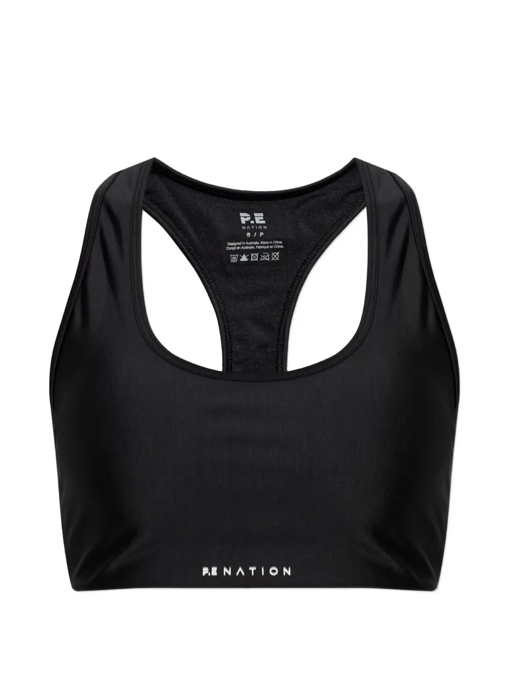 P.E Nation Fairmont racerback top Zwart
