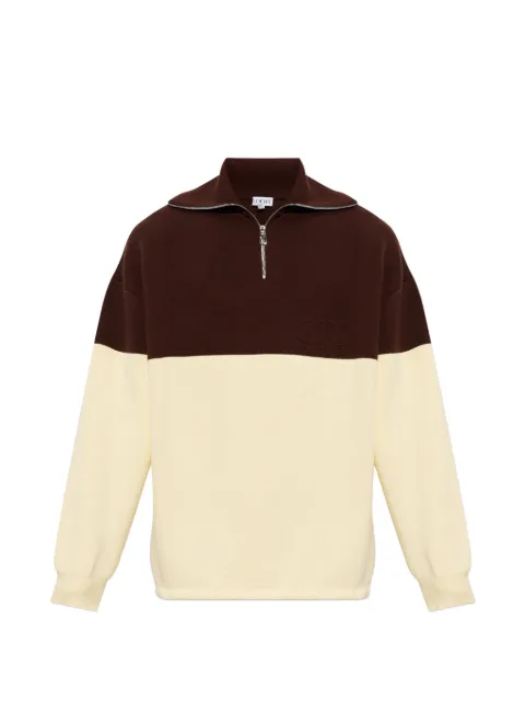 LOEWE colour-block Anagram-embroidered sweater