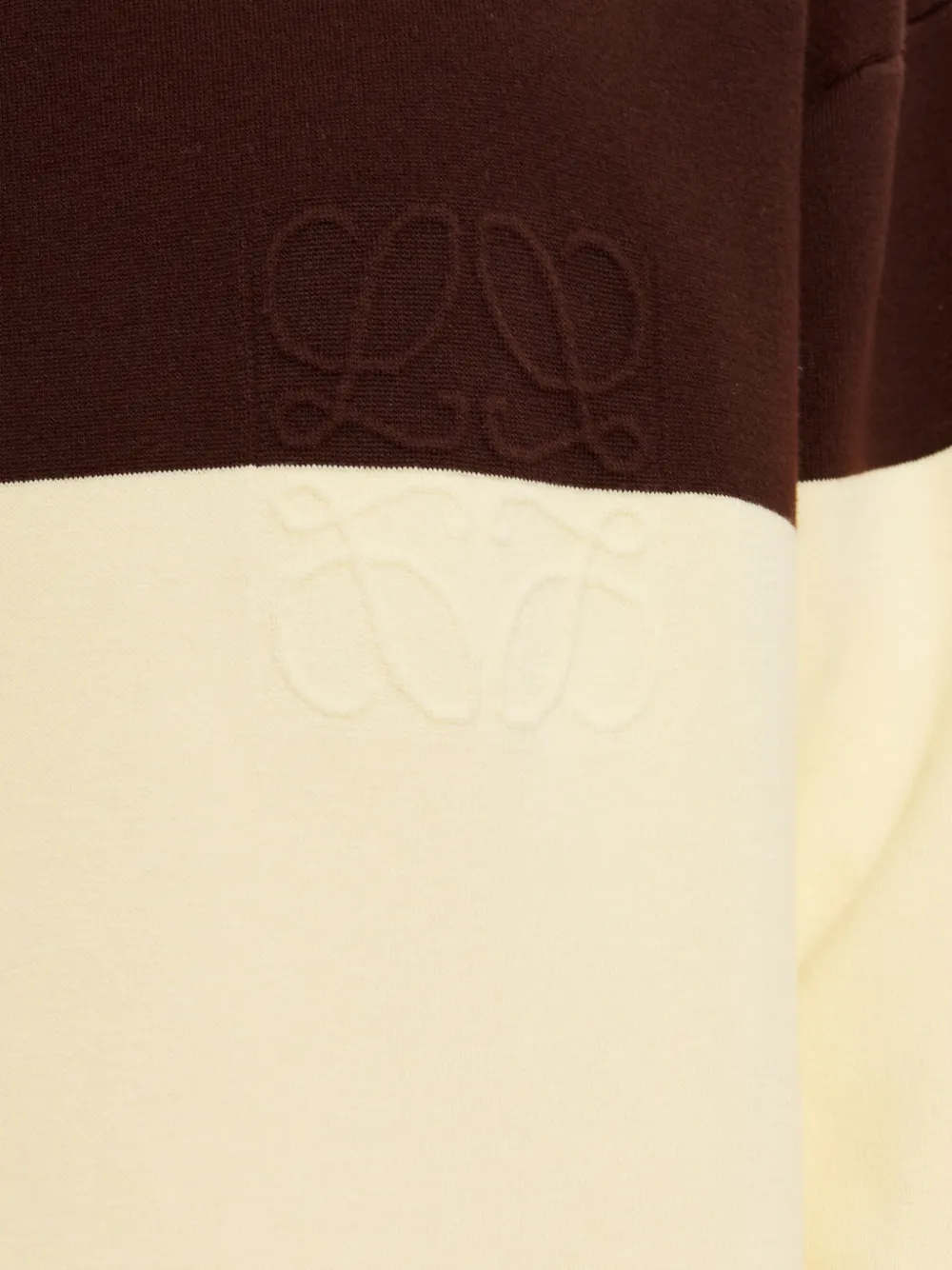 LOEWE Trui met Anagram-borduurwerk en colourblocking Beige