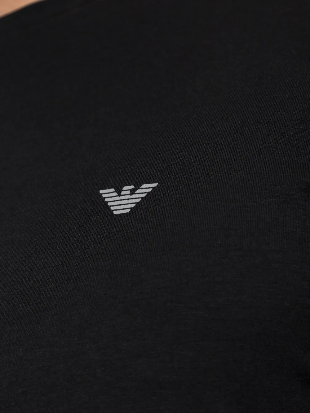 Emporio Armani Pyjama met korte mouwen en logoprint Zwart