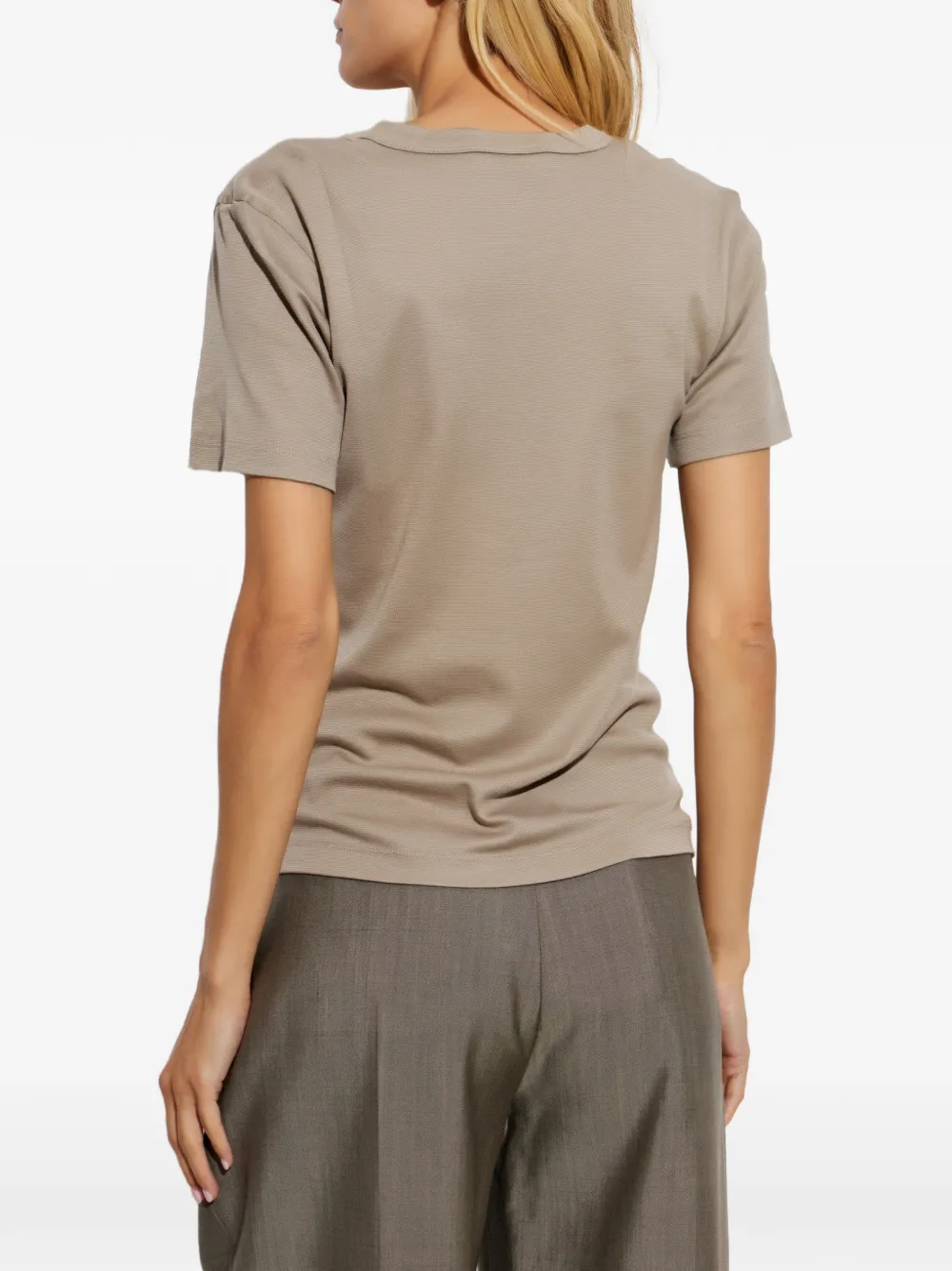 Paul & Shark T-shirt met geborduurd logo Beige