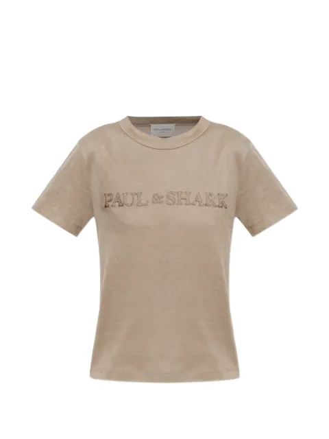 Paul & Shark logo-embroidered t-shirt