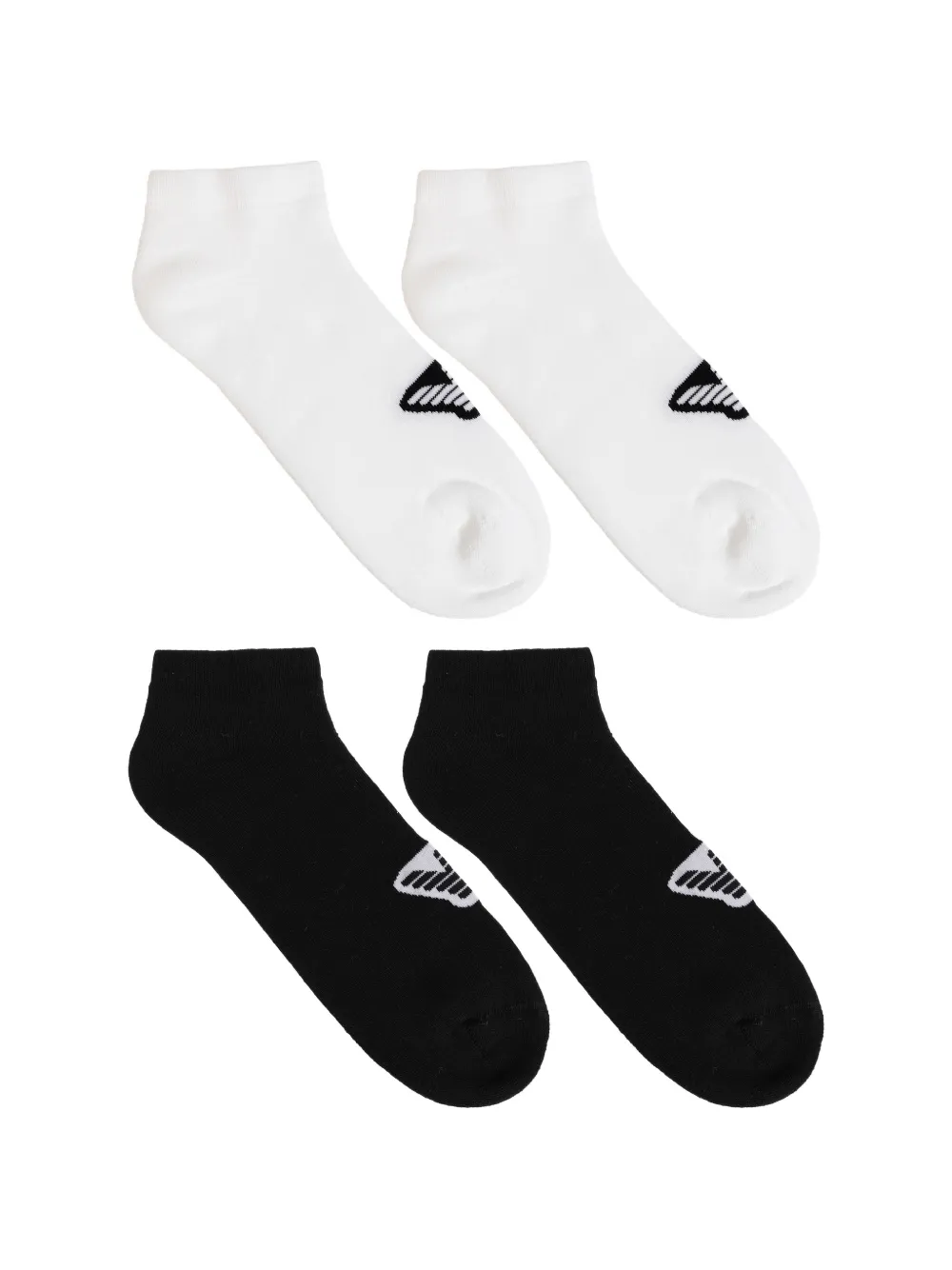 Emporio Armani logo-print two-pack socks (set of two) - Nero