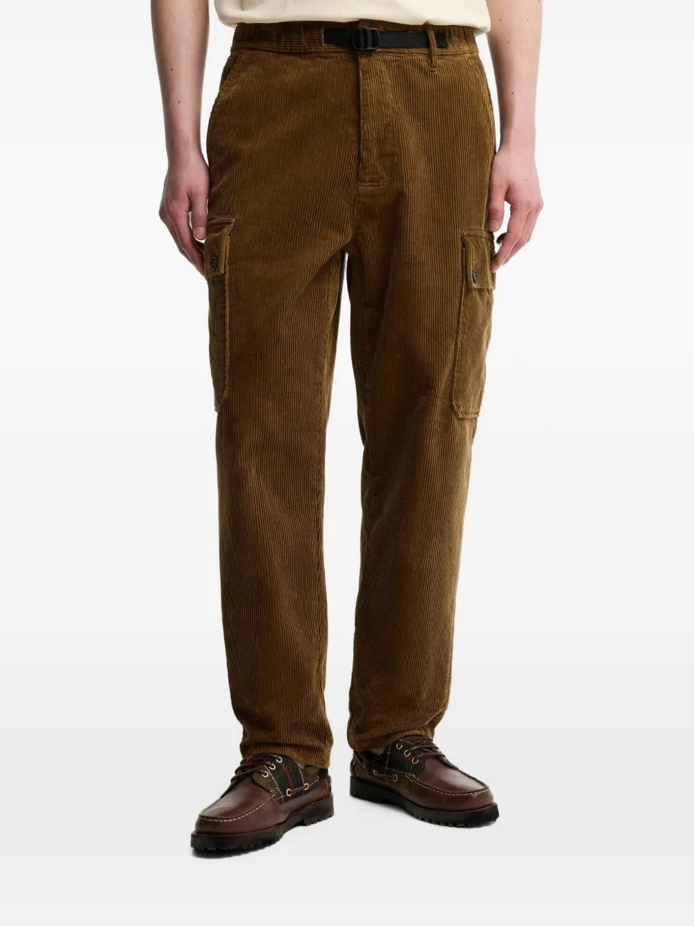 Barbour Leonard ribfluwelen cargo broek Bruin