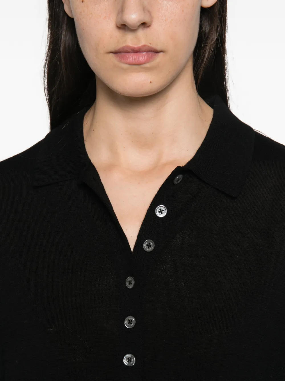 Polo Ralph Lauren button-up polo cardigan Zwart
