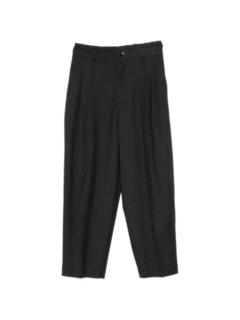 nicholson & nicholson pinstripe pleated tailored trousers