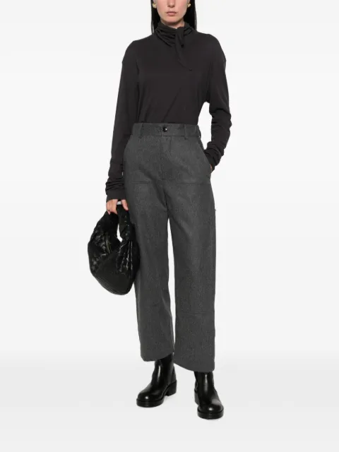 nicholson & nicholson Holt patch-pocket elasticated-waist trousers