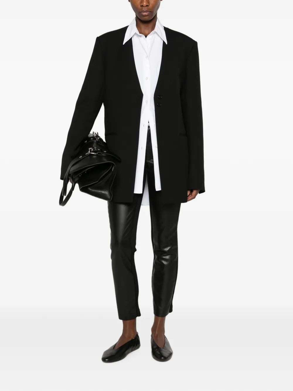 sacai Slim-fit broek Zwart