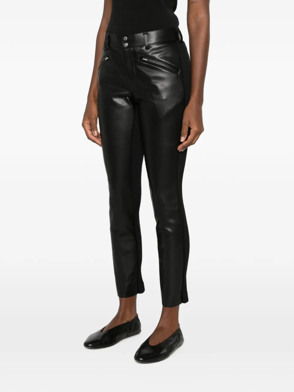 sacai Slim-fit broek Zwart