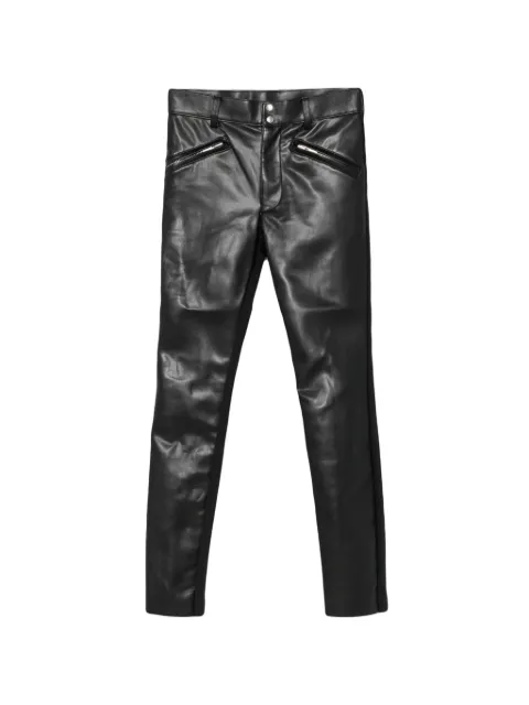 sacai pantalones slim con paneles