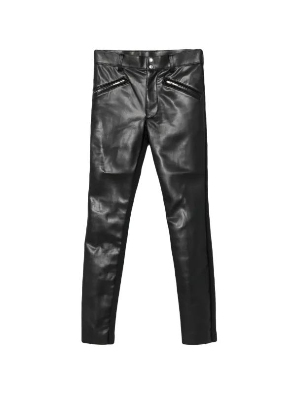 Sacai Panelled Slim-fit Trousers in Black
