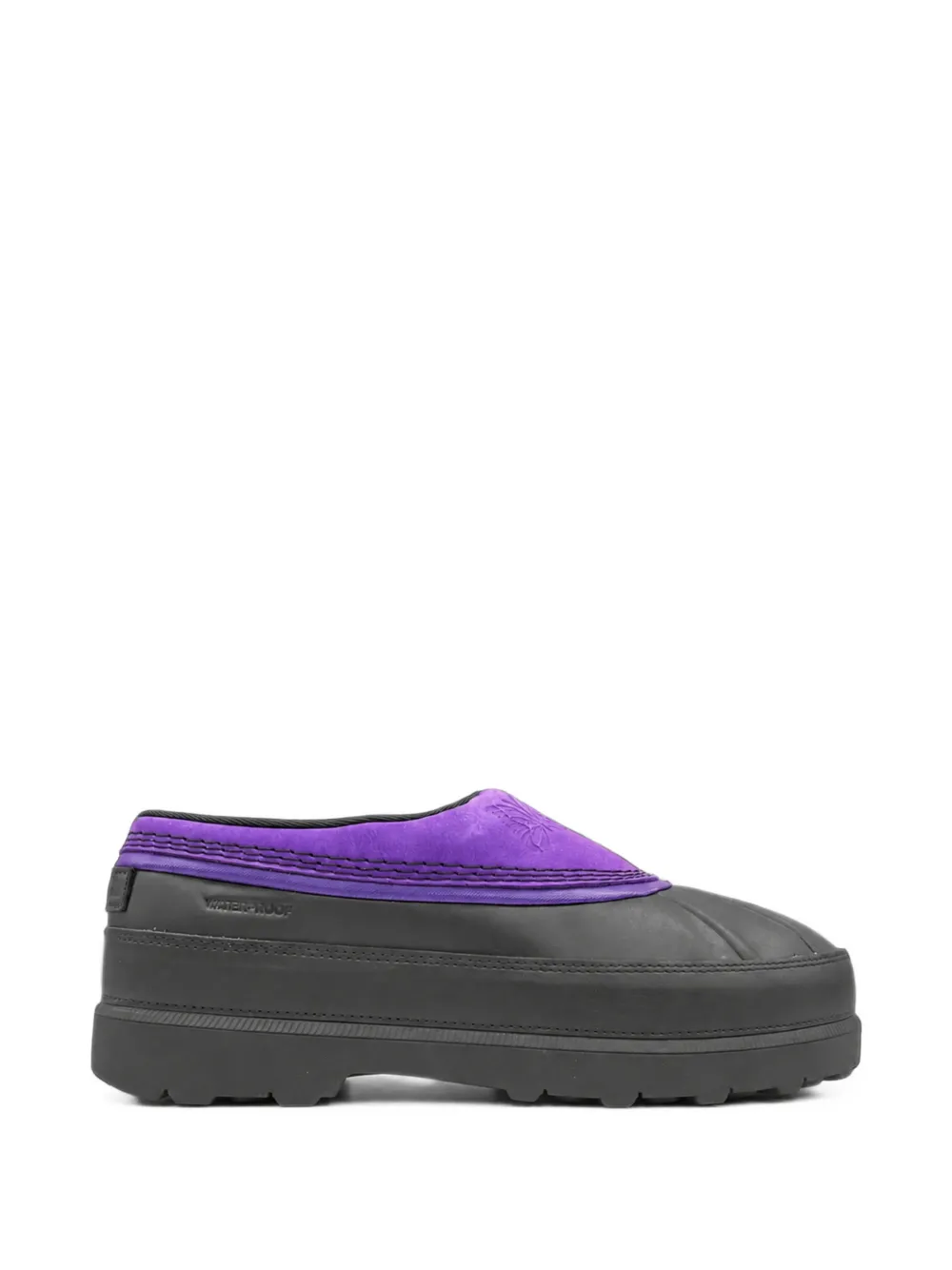 Needles panelled slip-on boots Zwart