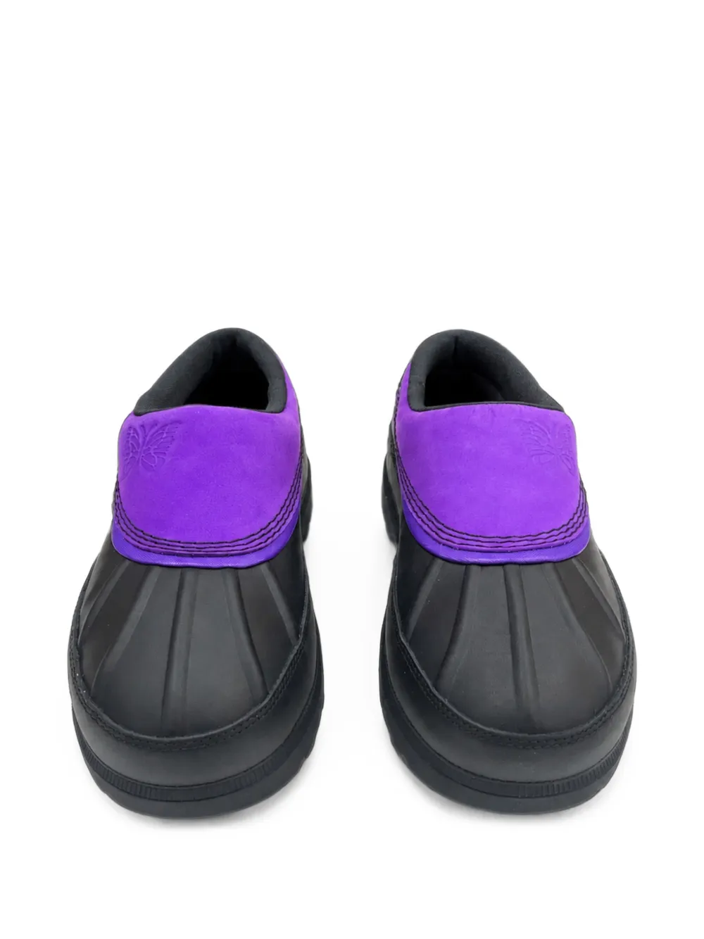 Needles panelled slip-on boots Zwart