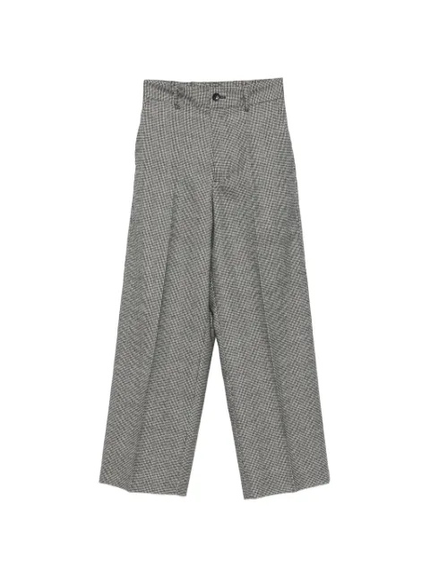 nicholson & nicholson pantalones rectos con motivo pied de poule