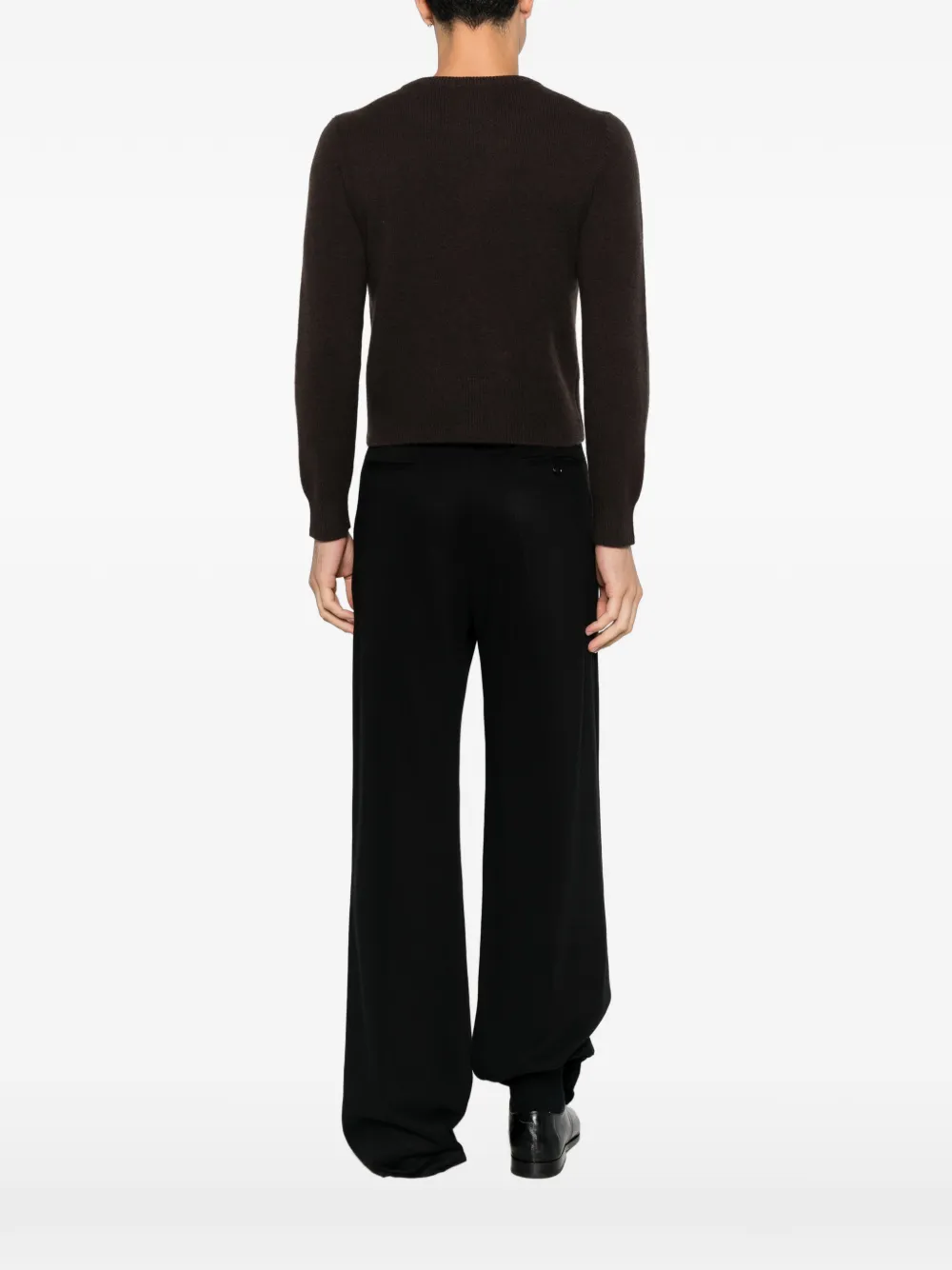 extreme cashmere 430 Jeanne ribbed-trim sweater Bruin