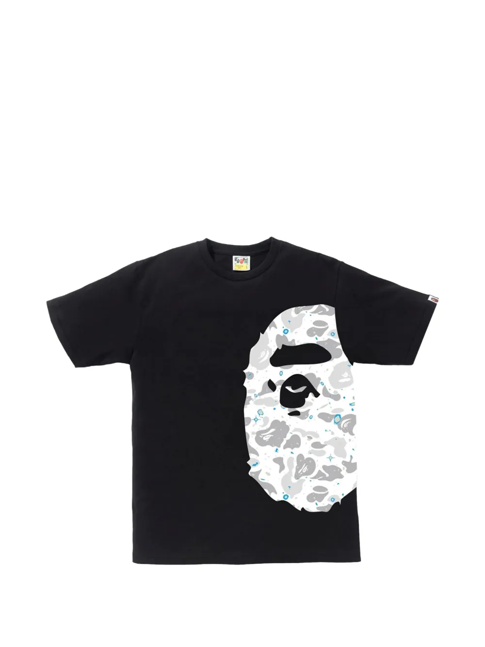 A BATHING APE® Space Camo Ape Head T-shirt - Nero