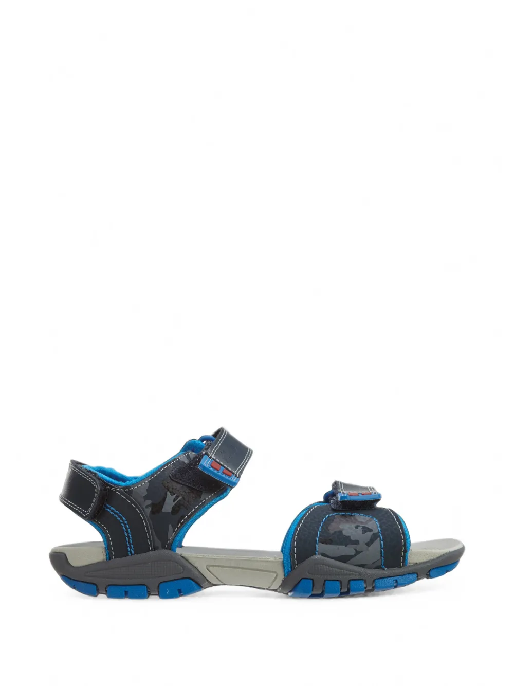 Clarks Kids Zalmo Go camouflage-print sandals Blauw