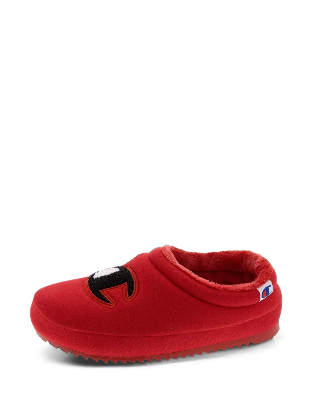 Champion Shuffle logo-patch slippers - Rosso