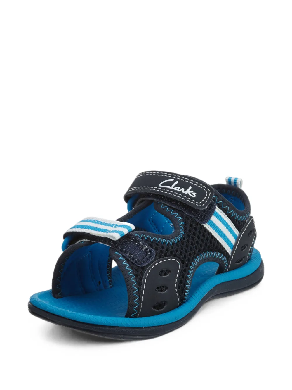 Clarks Kids Piranha mesh-panel sandals - Blu