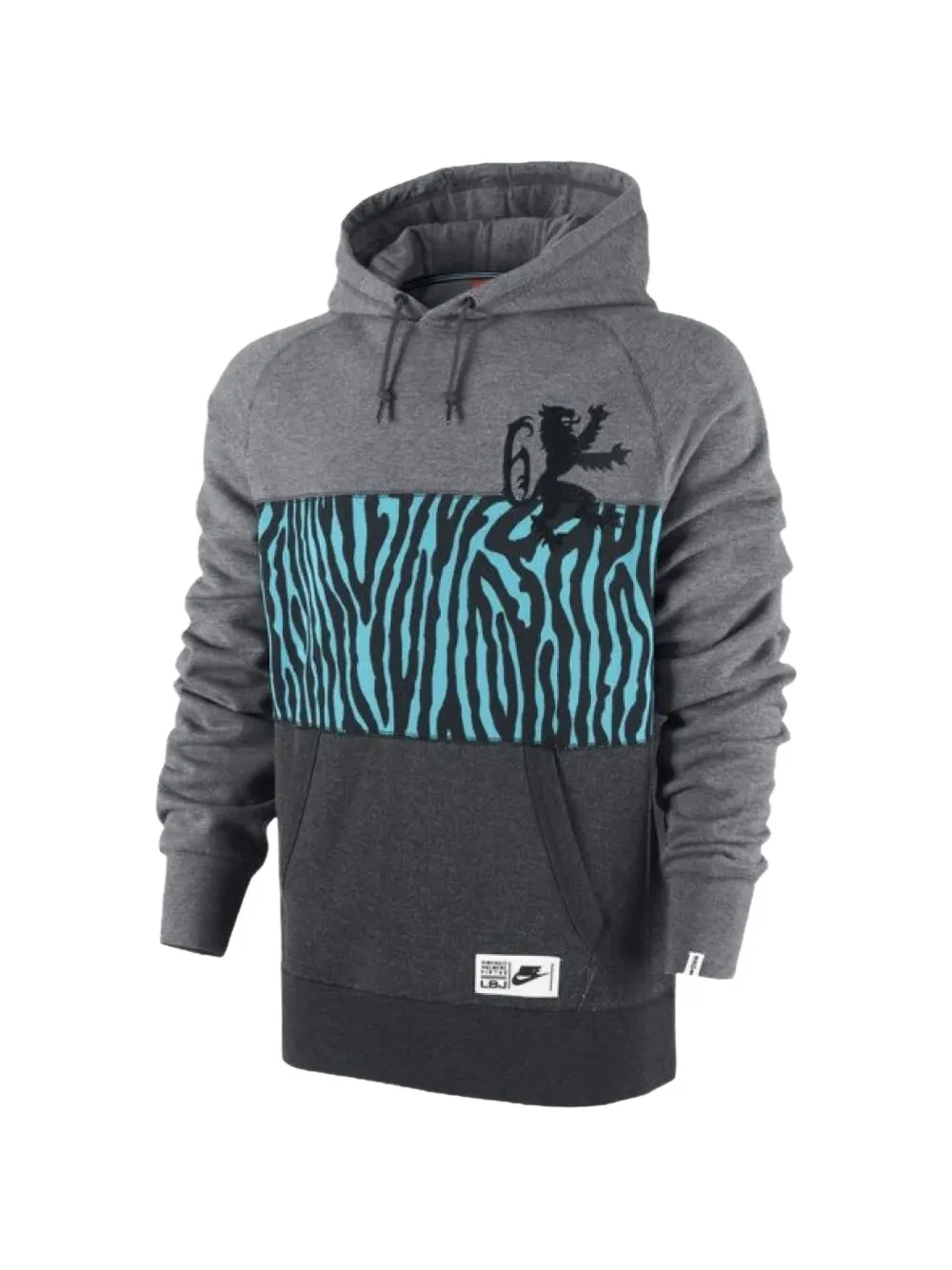 Nike LeBron James Safari-print hoodie · M