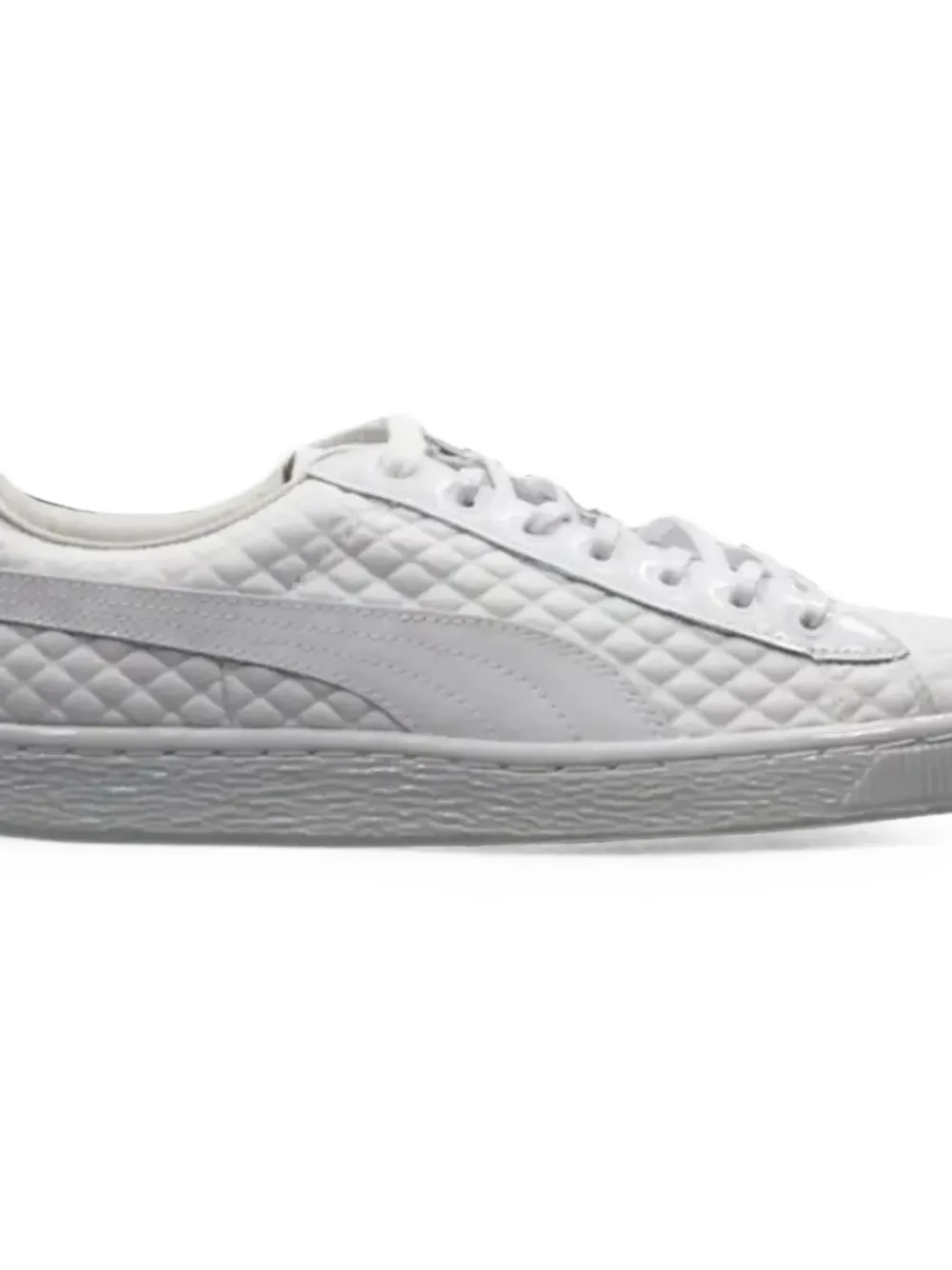 PUMA Basket quilted low-top sneakers Wit