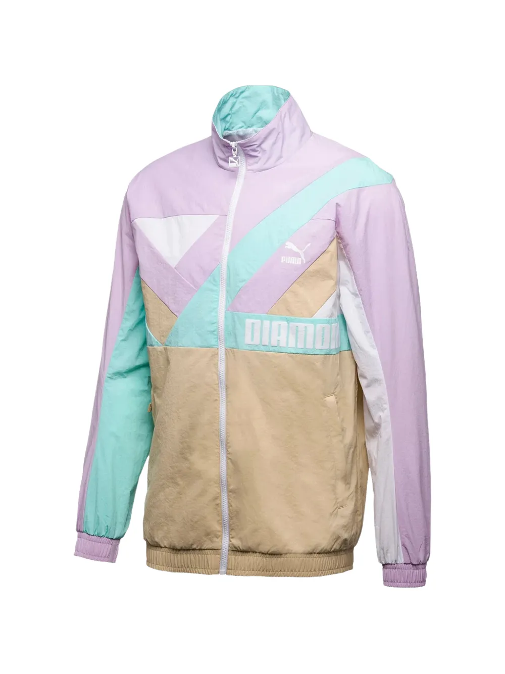 PUMA x Diamond Supply Co. colour-block jacket Paars