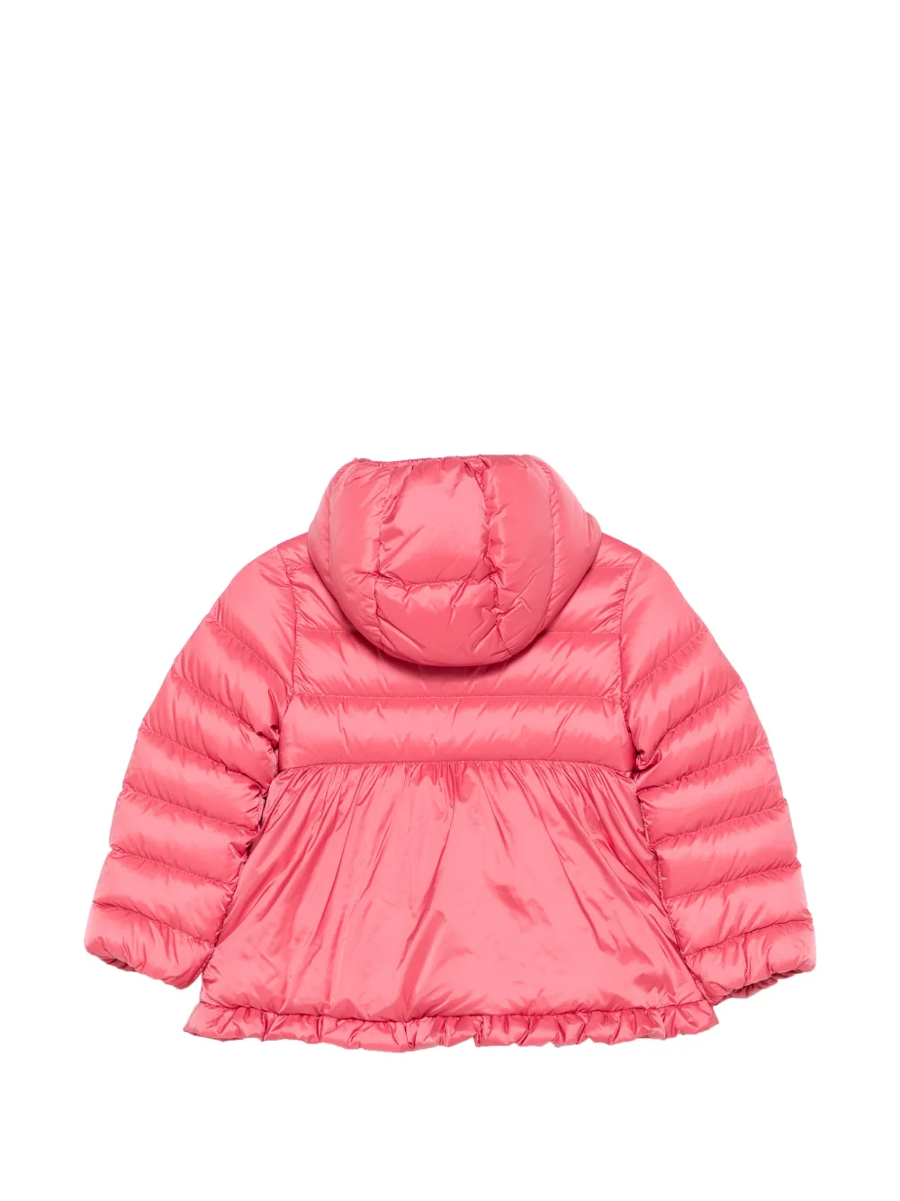 Moncler Enfant ruffled-trim hooded jacket Roze