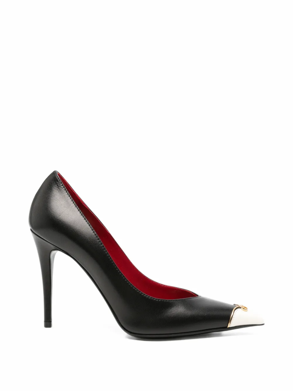 Valentino Garavani VLogo Signature cap-toe pumps - Noir Valentino Garavani VLogo Signature cap-toe pumps - Noir