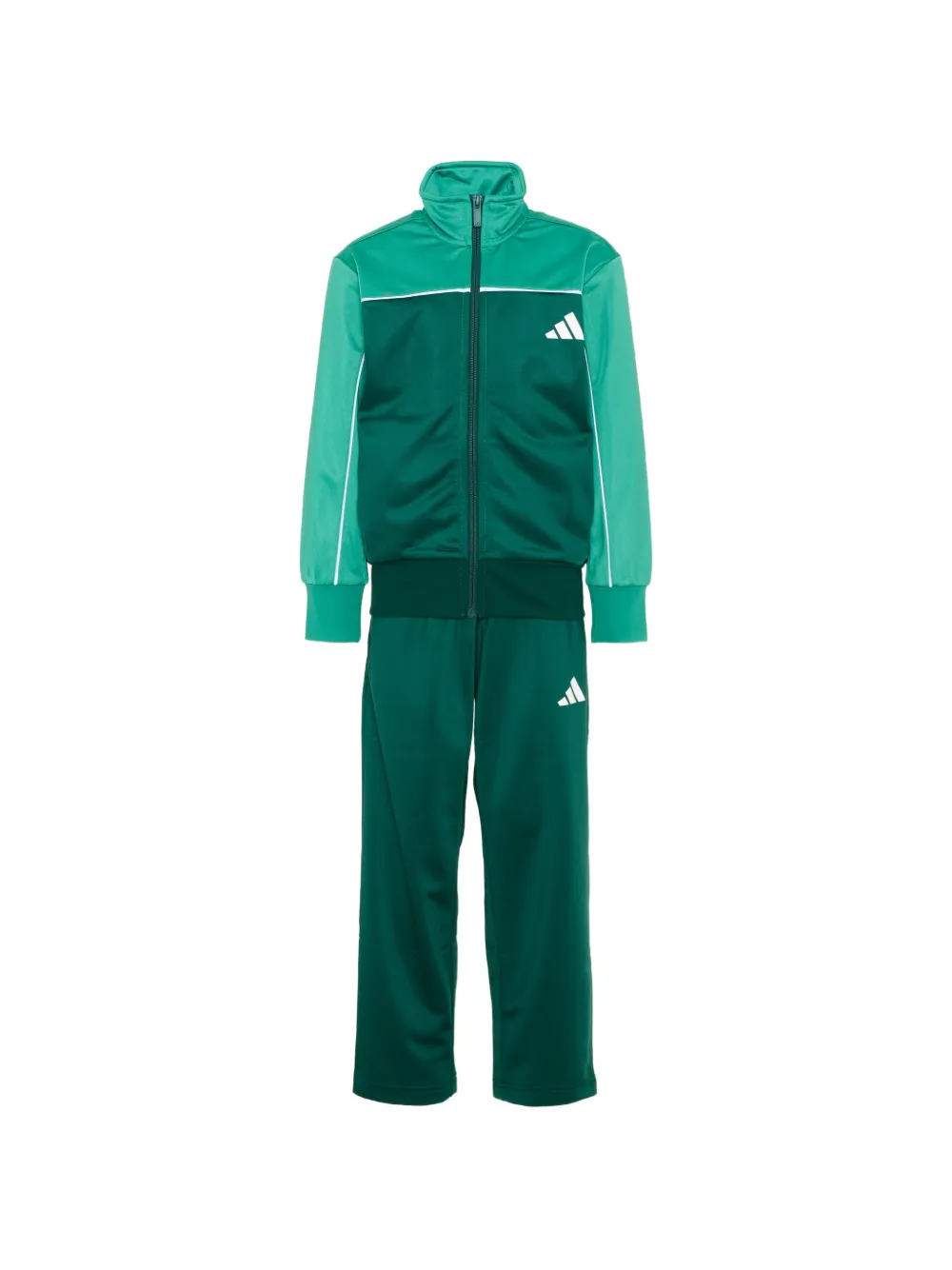 adidas Kids logo-print panelled tracksuit - Verde