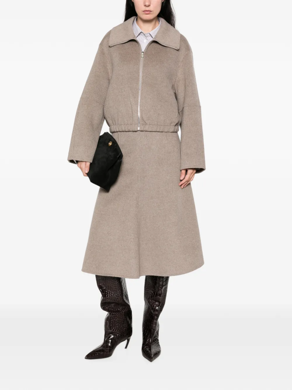 SUSANNE BOMMER Jack met rits Beige